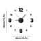 Stylish Frameless DIY Wall Clock Silent Modern Wall Decor 4