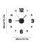 Stylish Frameless DIY Wall Clock Silent Modern Wall Decor 4