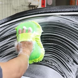 premium microfiber car wash sponge & detailing gloves