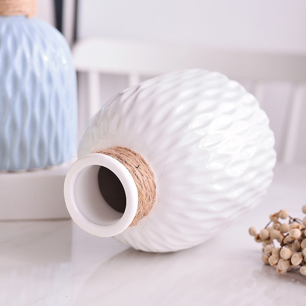Modern Wave Water Ripple Vase Nordic Plastic Flower Pot 1