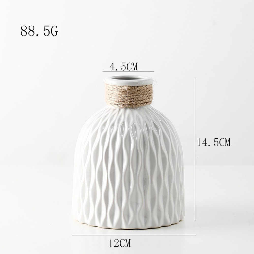 Modern Wave Water Ripple Vase Nordic Plastic Flower Pot 4