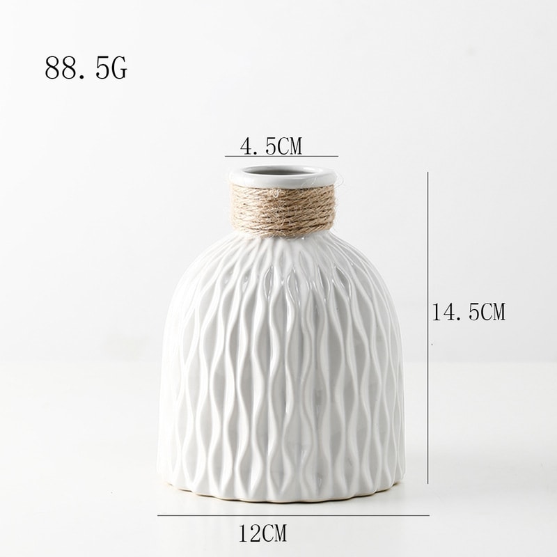 Modern Wave Water Ripple Vase Nordic Plastic Flower Pot 4