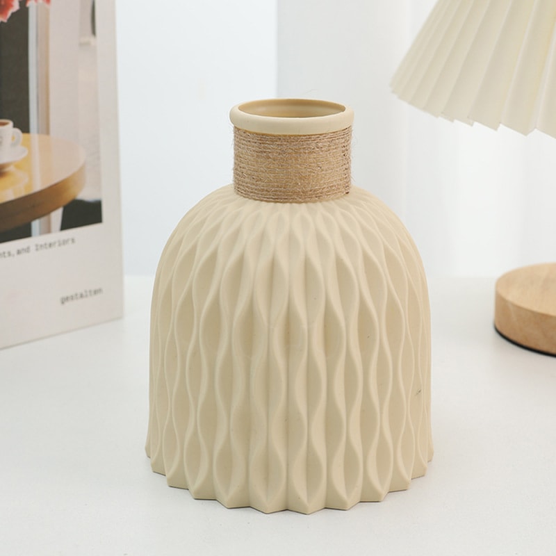 Modern Wave Water Ripple Vase Nordic Plastic Flower Pot 6