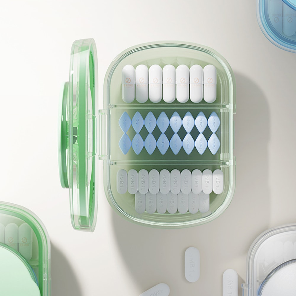 Portable Large Capacity Pill Organizer Weekly Medicine Box