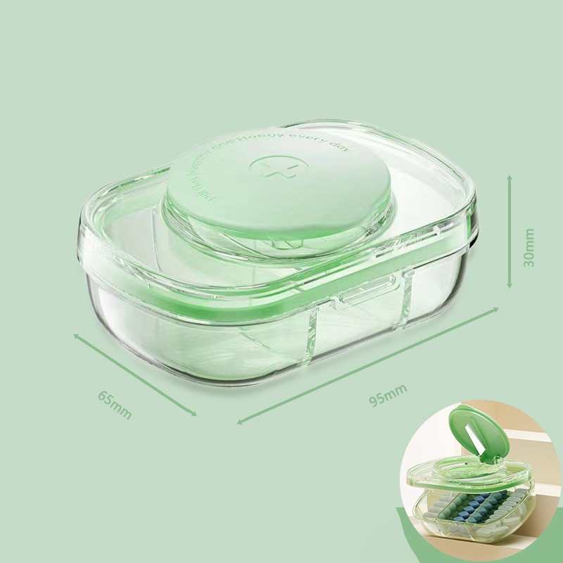 Portable Large Capacity Pill Organizer Weekly Medicine Box