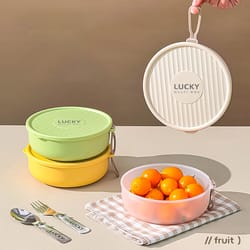 portable stainless steel lunch box – leak-proof & microwave safe