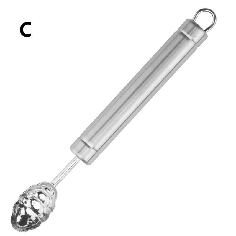 Stainless Steel Fruit Ball Scoop Carving Cutter For Perfect Garnishes 7