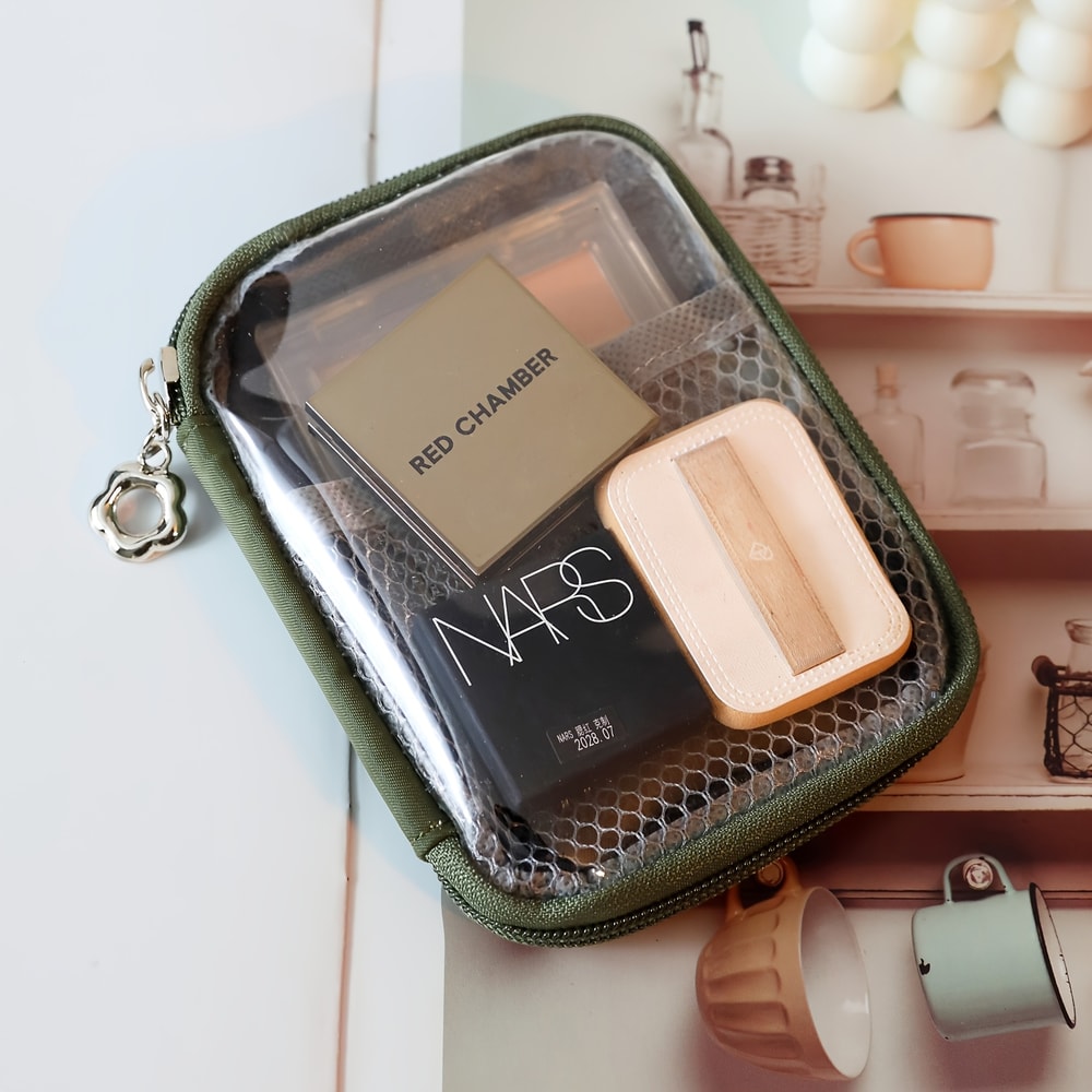Clear PVC Desktop Organizer Bag Large Waterproof Storage For Cosmetics Supplies 4