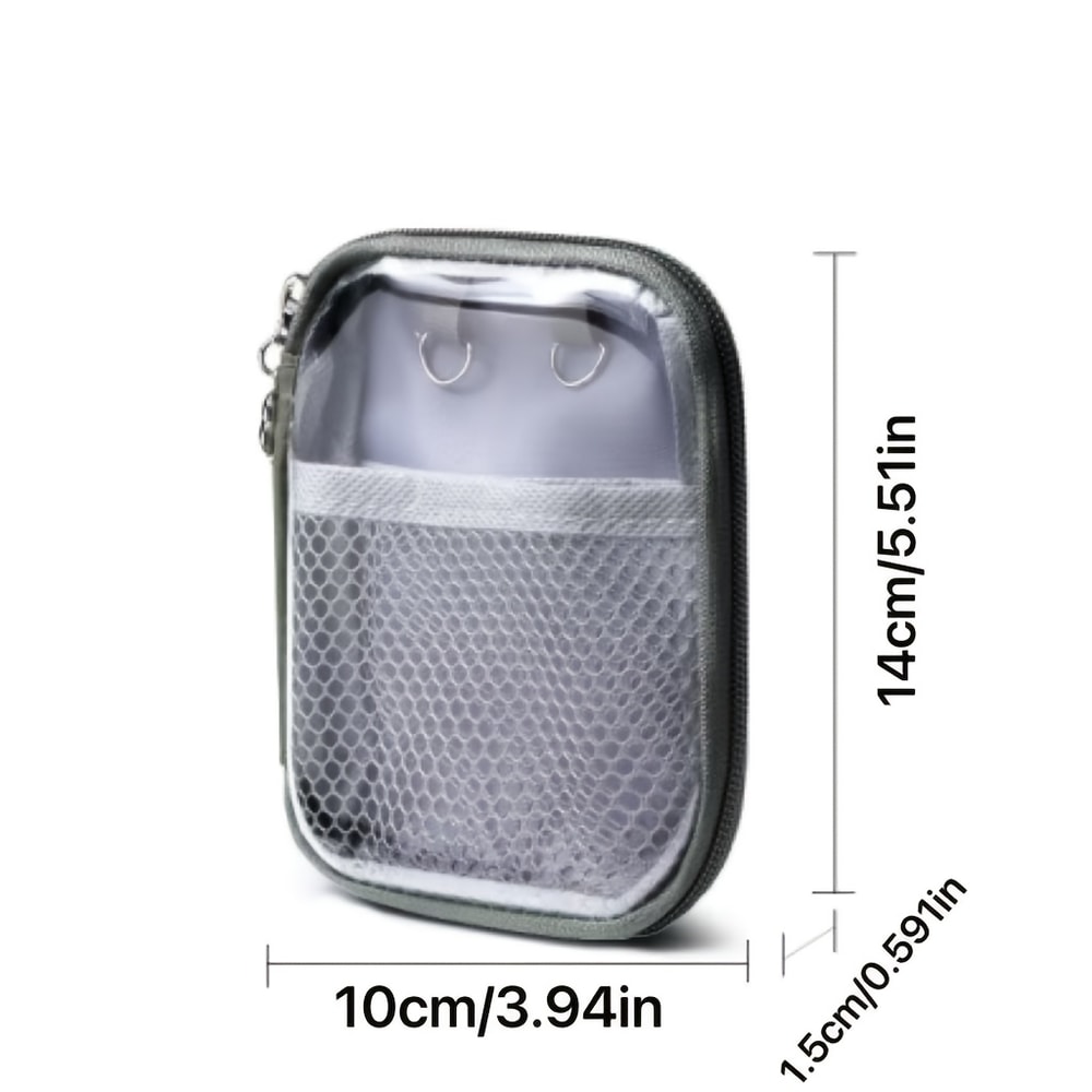 Clear PVC Desktop Organizer Bag Large Waterproof Storage For Cosmetics Supplies 5