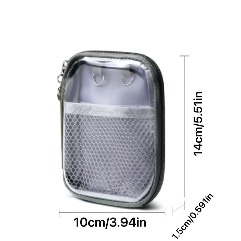 Clear PVC Desktop Organizer Bag Large Waterproof Storage For Cosmetics Supplies 5