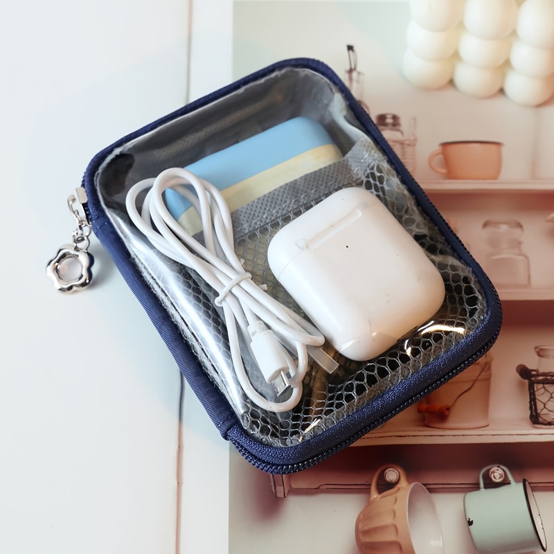 Clear PVC Desktop Organizer Bag Large Waterproof Storage For Cosmetics Supplies 7