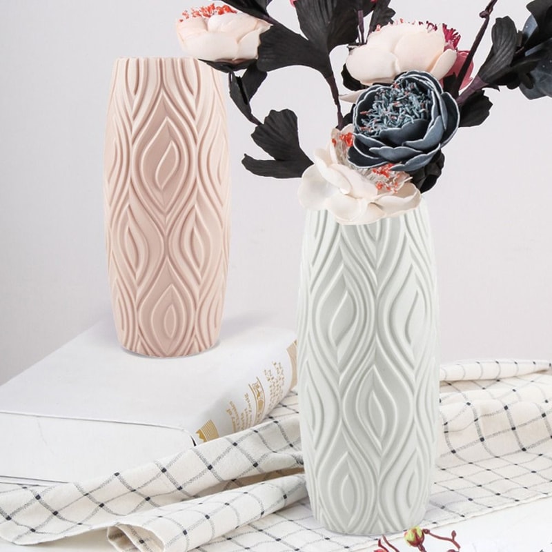 Nordic Style Shatterproof Vase Modern Flower Vase For Home Decor 0