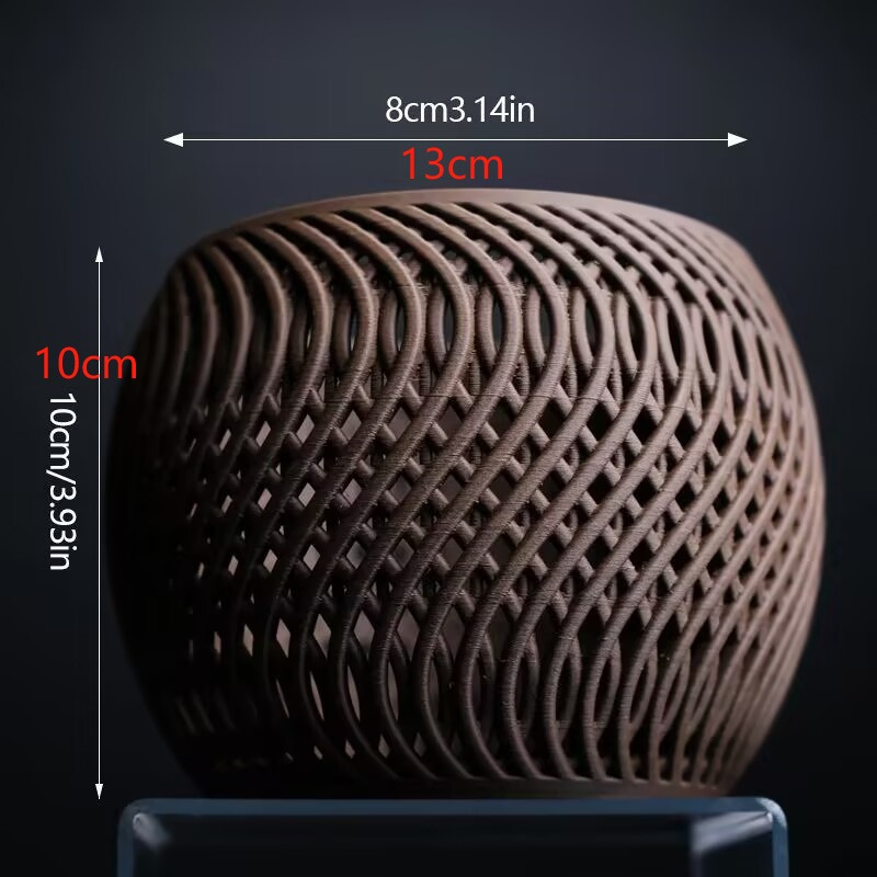 Elegant Printed Flower Pot for Orchids & Succulents – Modern Minimalist Pot