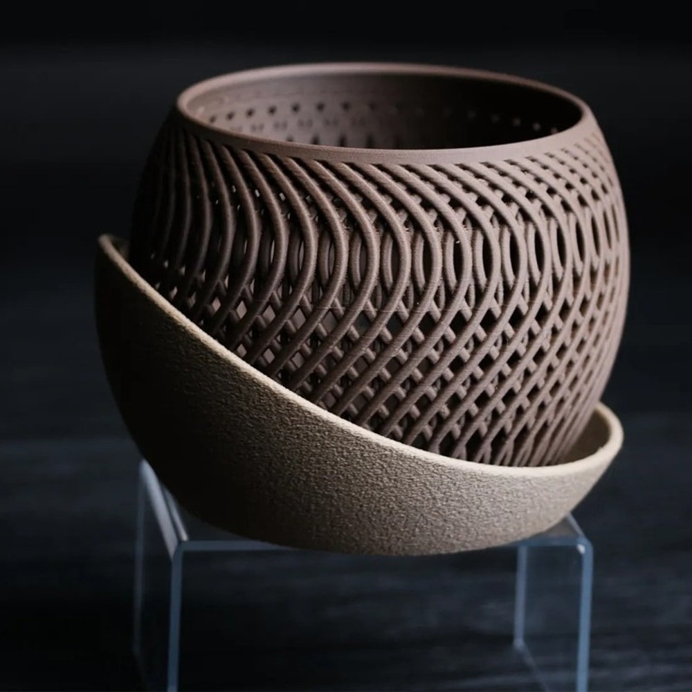 Elegant Printed Flower Pot for Orchids & Succulents – Modern Minimalist Pot