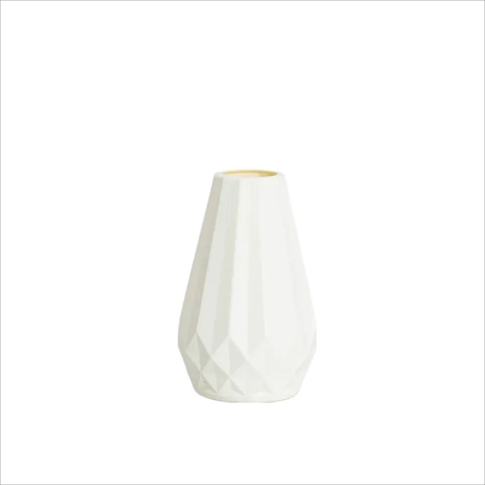 Nordic Diamond Shaped Flower Vase Modern Plastic Home Decor 4