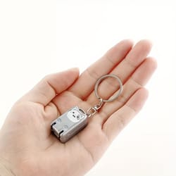 exquisite kitten keychain foldable nail clippers stainless steel manicure trimmer