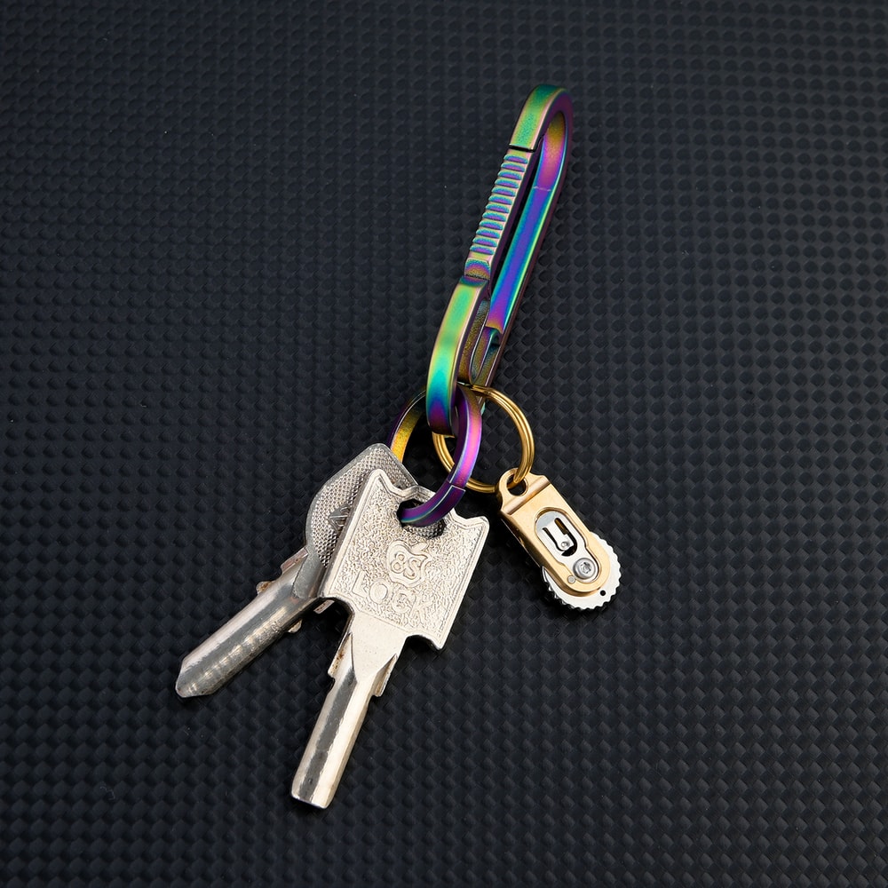 Brass Mini Keychain Folding Knife – Portable Outdoor & Camping Tool