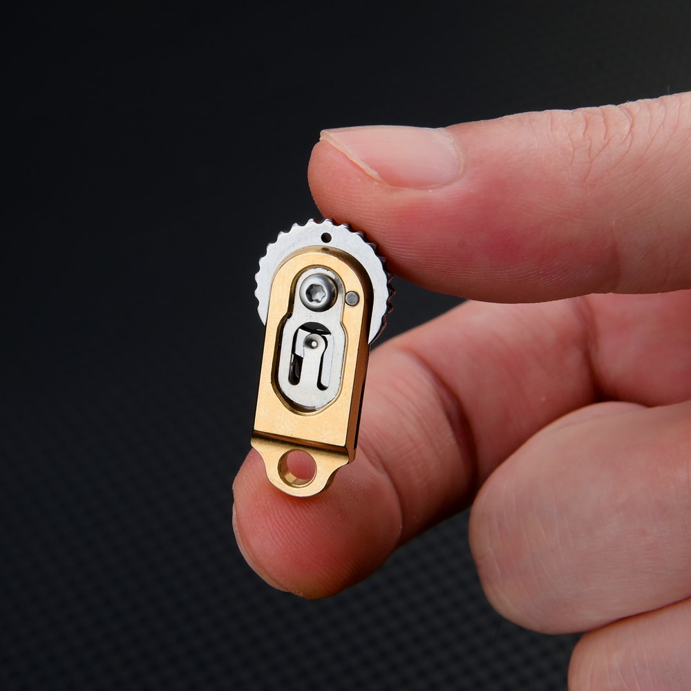 Brass Mini Keychain Folding Knife – Portable Outdoor & Camping Tool