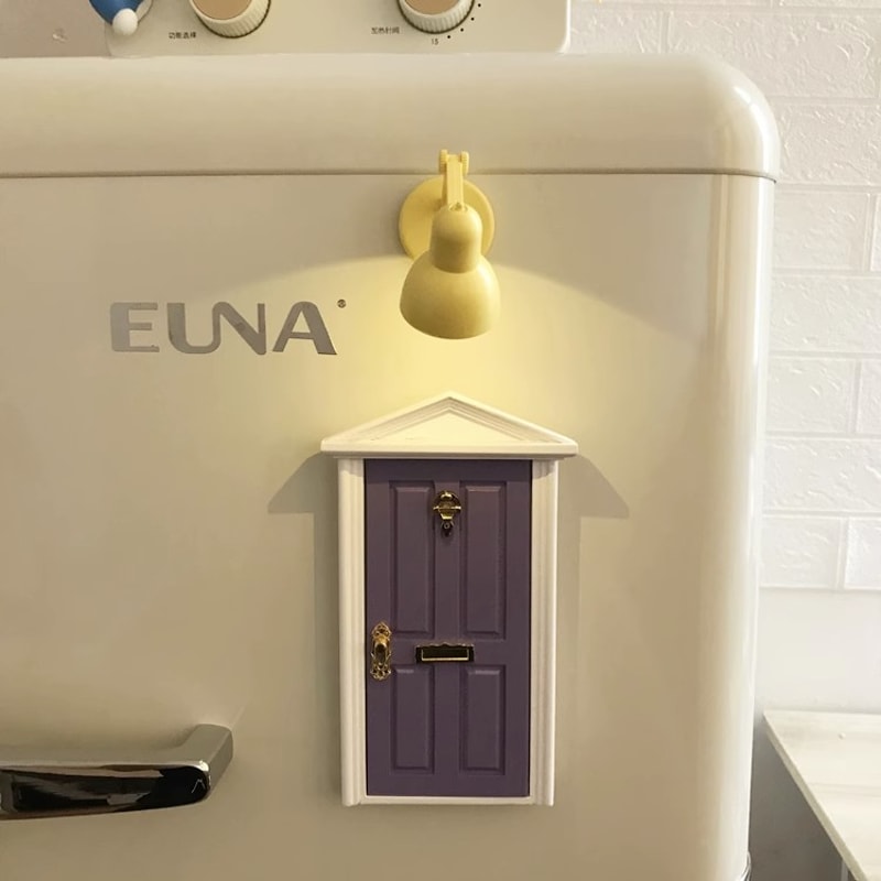 Rustic Wooden Fridge Magnet Door Sticker Fun Magnetic Refrigerator Decoration 2