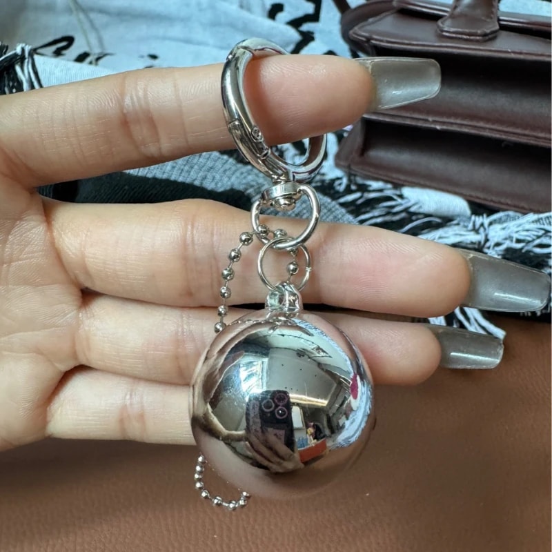 Korean Metal Big Ball Key & Bag Pendant for Car & Accessories