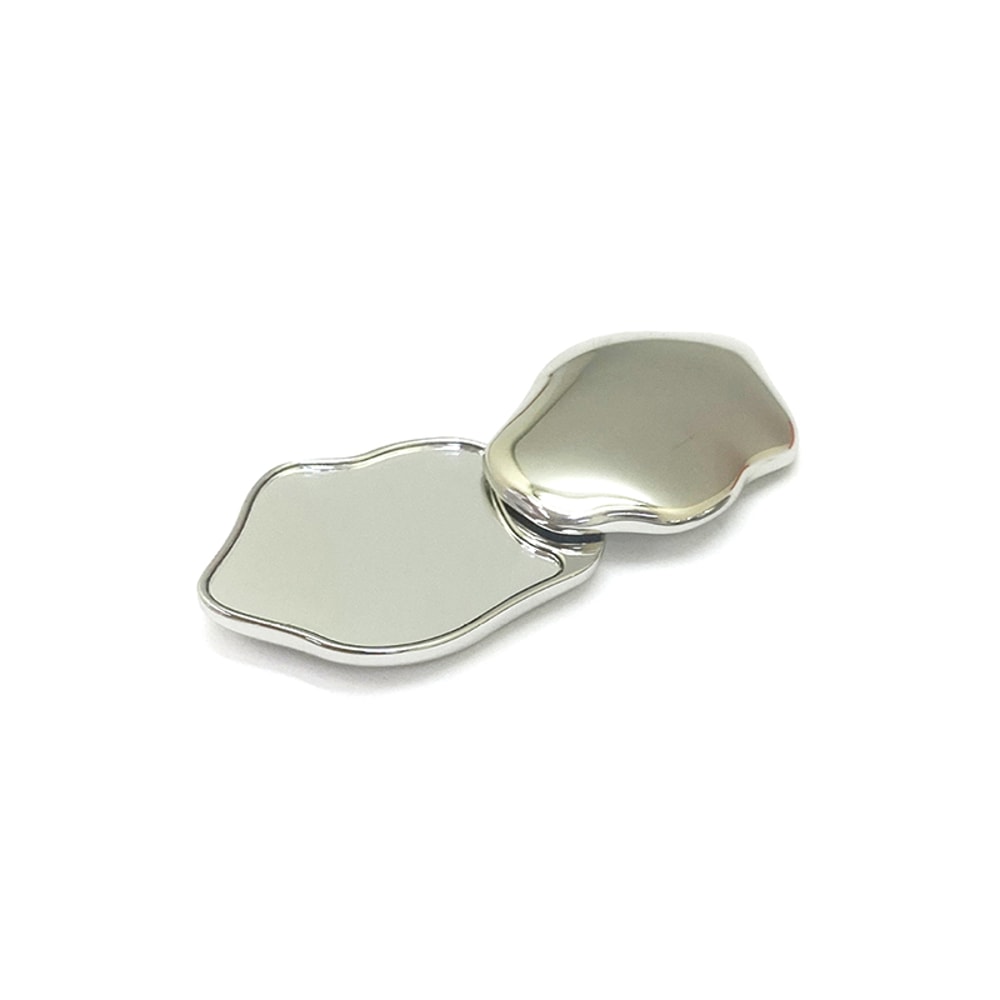 Heart-Shaped Handheld Makeup Mirror – Portable Foldable Sided Compact Mirror
