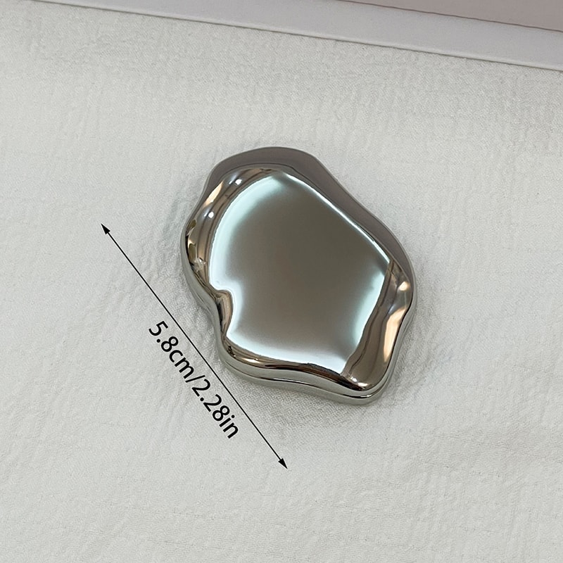 Heart-Shaped Handheld Makeup Mirror – Portable Foldable Sided Compact Mirror
