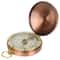 Brass Pocket Compass With Luminous Display Portable Outdoor Hiking Tool 2