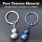 Luxury Titanium Keychain Pendant for Men & Women – Luck Gourd Car Accessory