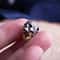 Gold Skull Bead Pendant Necklace with Movable Mouth – Wearable Bracelet Accessory
