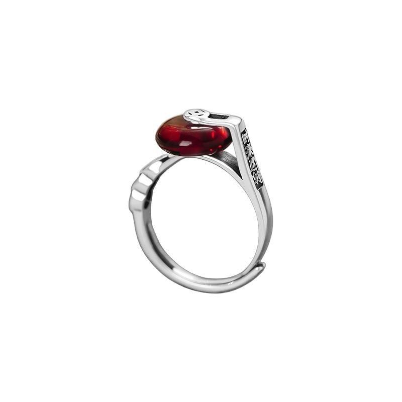 Vintage Lucky Coin Ring for Women – Jade Red Fortune Jewelry