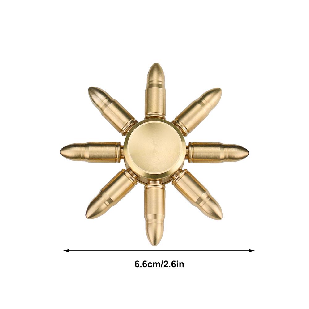 Brass Bullet Hand Spinner – Stress Relief Fidget Toy