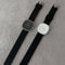 Luxury Womens Square-Face Watch with Silicone Strap – Waterproof Quartz Timepiece