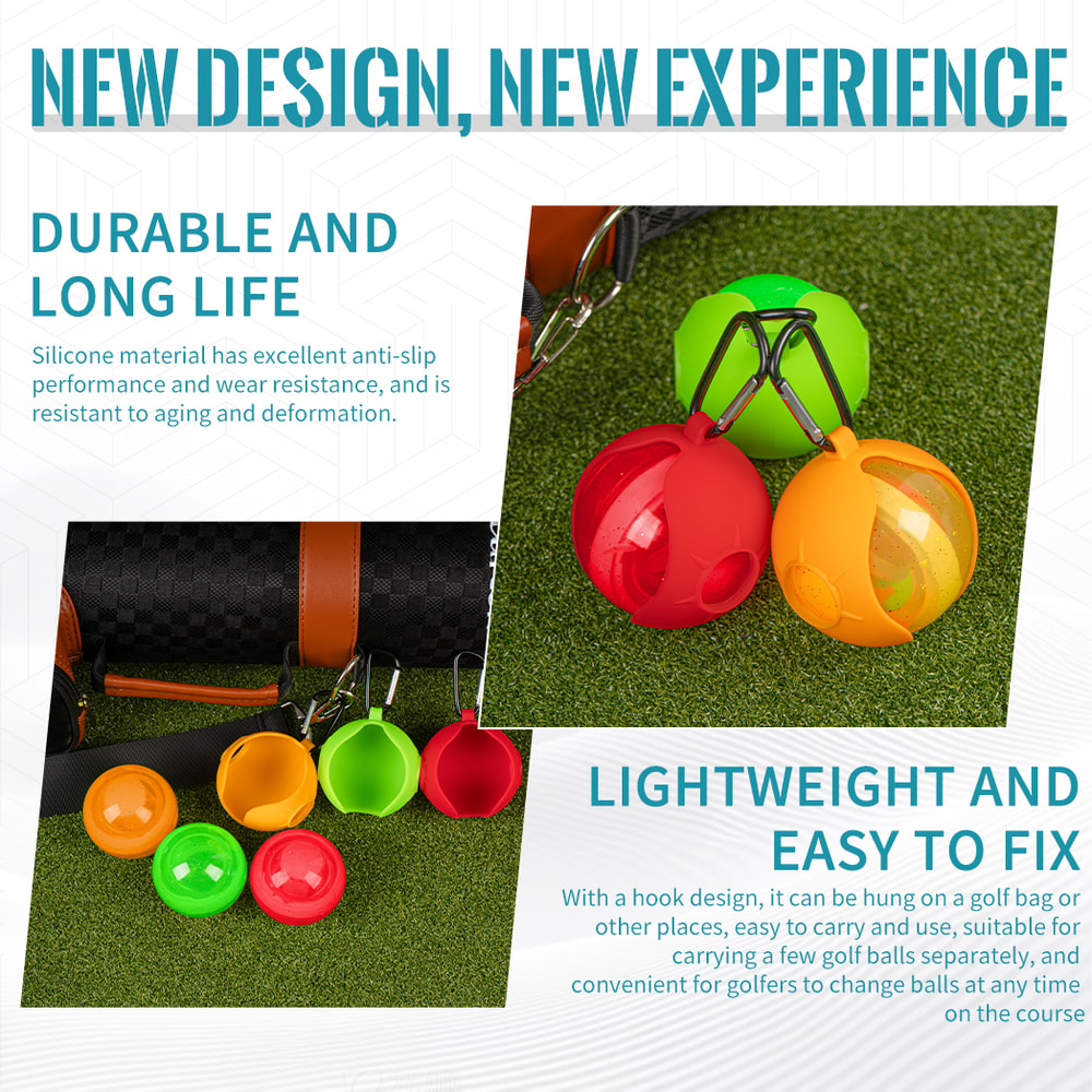 Caiton Silicone Golf Ball Cover Shockproof Park Golf Accessory 4