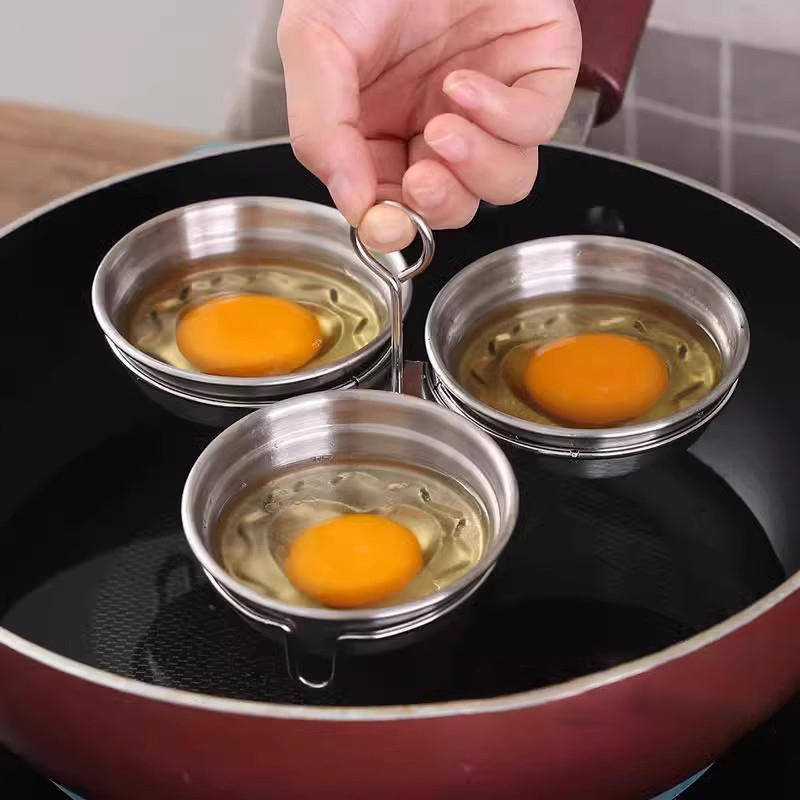 Stainless Steel Egg Poacher & Steamer Pan for Perfect Breakfasts