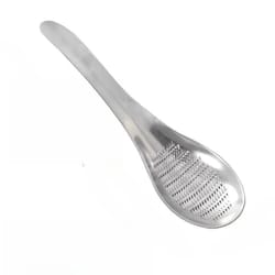 premium stainless steel garlic ginger grater & vegetable grinder spoon