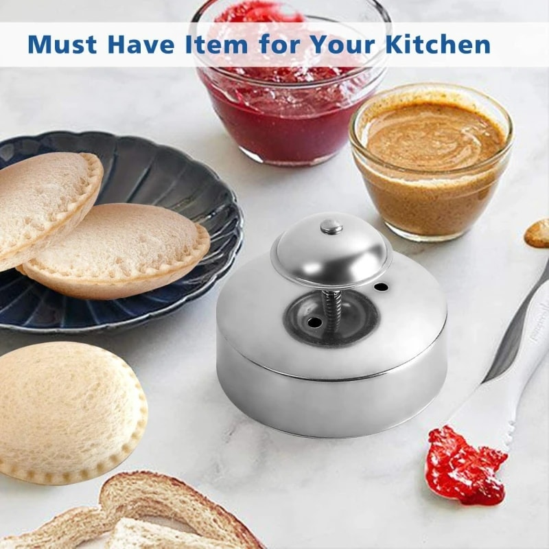 Premium Stainless Steel Sandwich Sealer Mold & DIY Sandwich Cutter