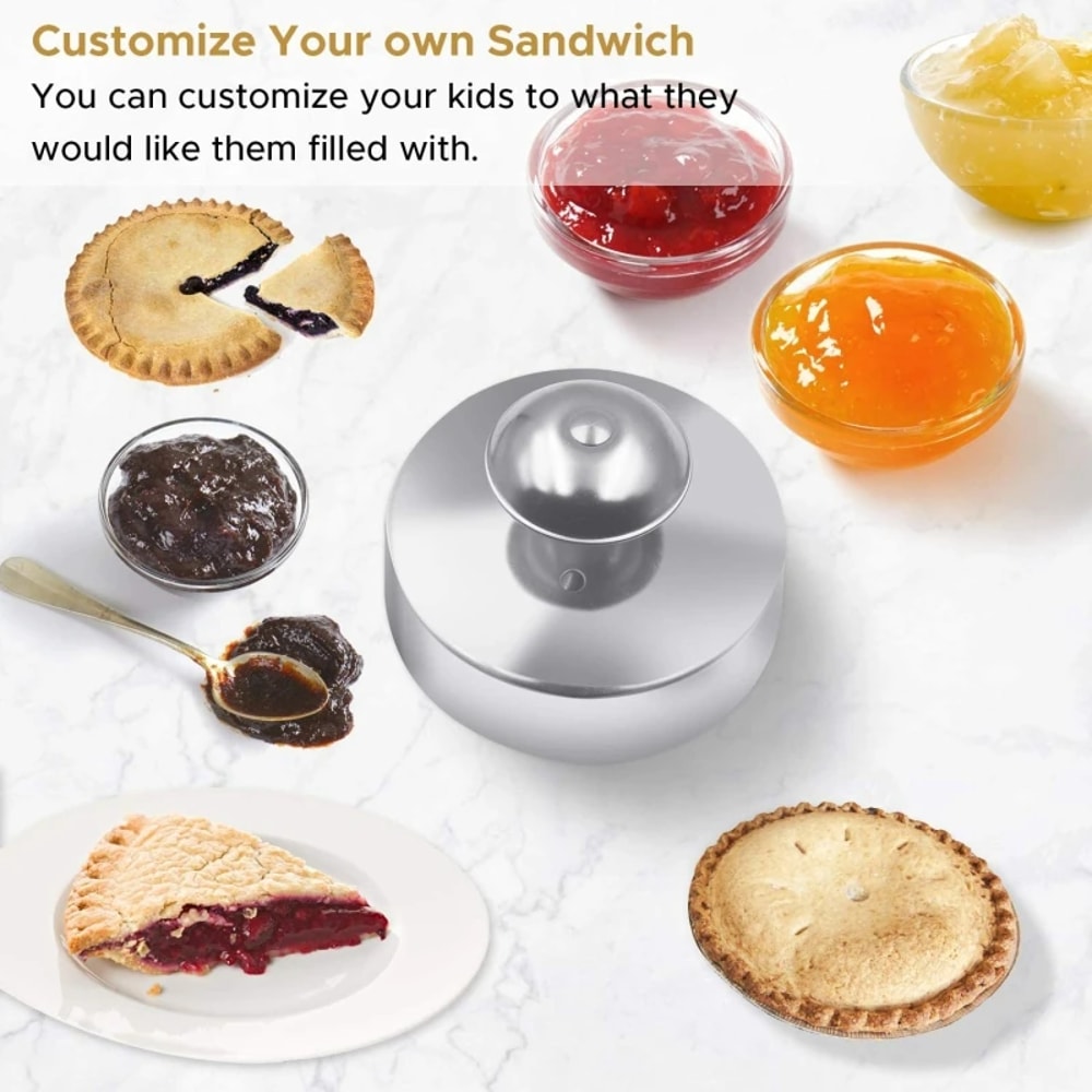 Premium Stainless Steel Sandwich Sealer Mold & DIY Sandwich Cutter