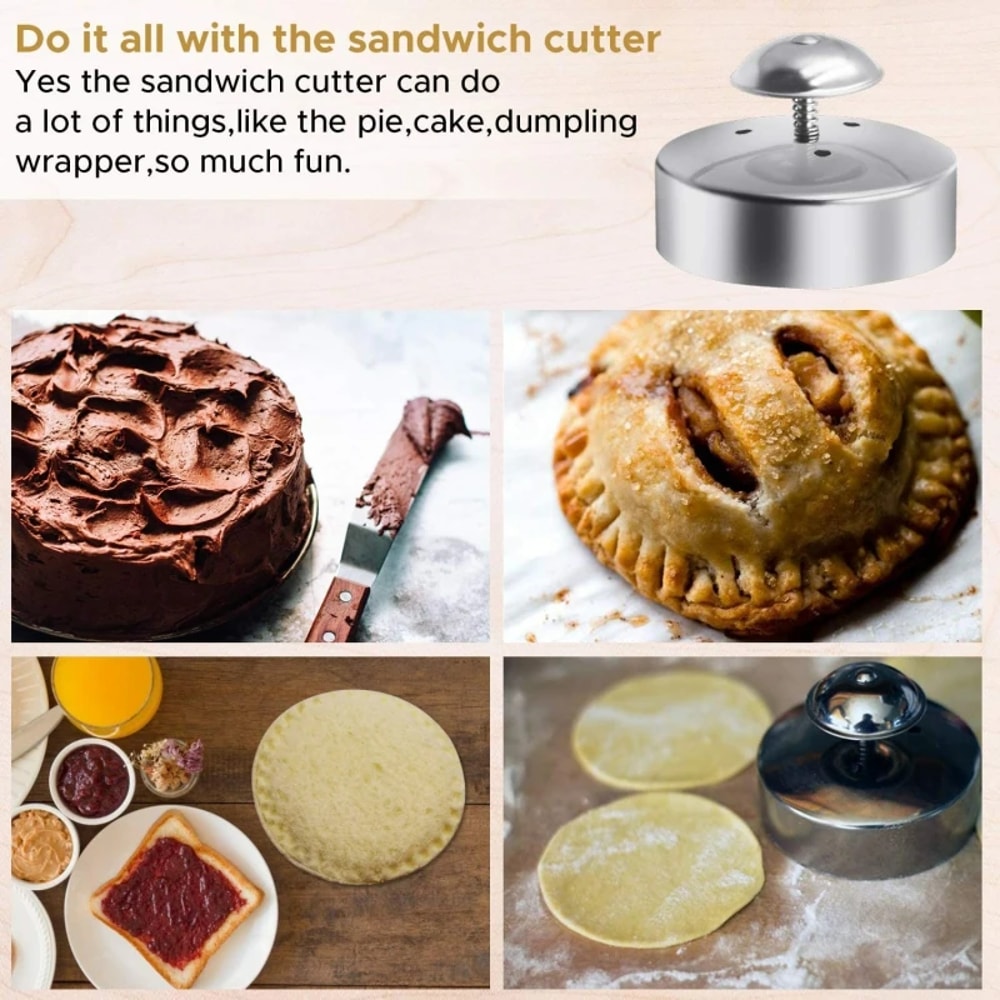 Premium Stainless Steel Sandwich Sealer Mold & DIY Sandwich Cutter