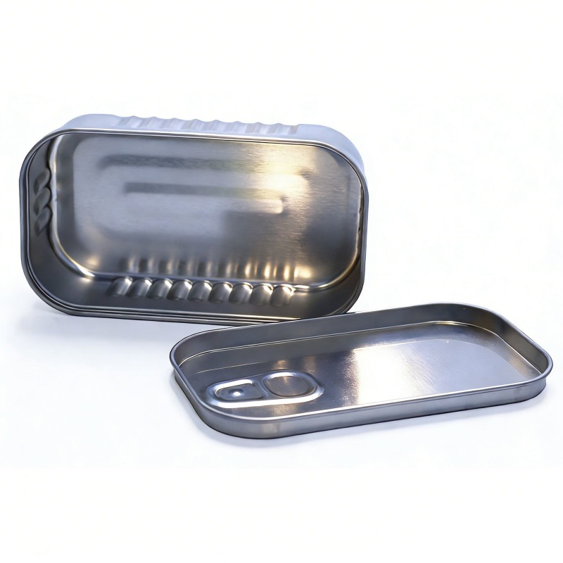 Compact Sardine Can Storage Box Portable Metal Tin For Small Items 2