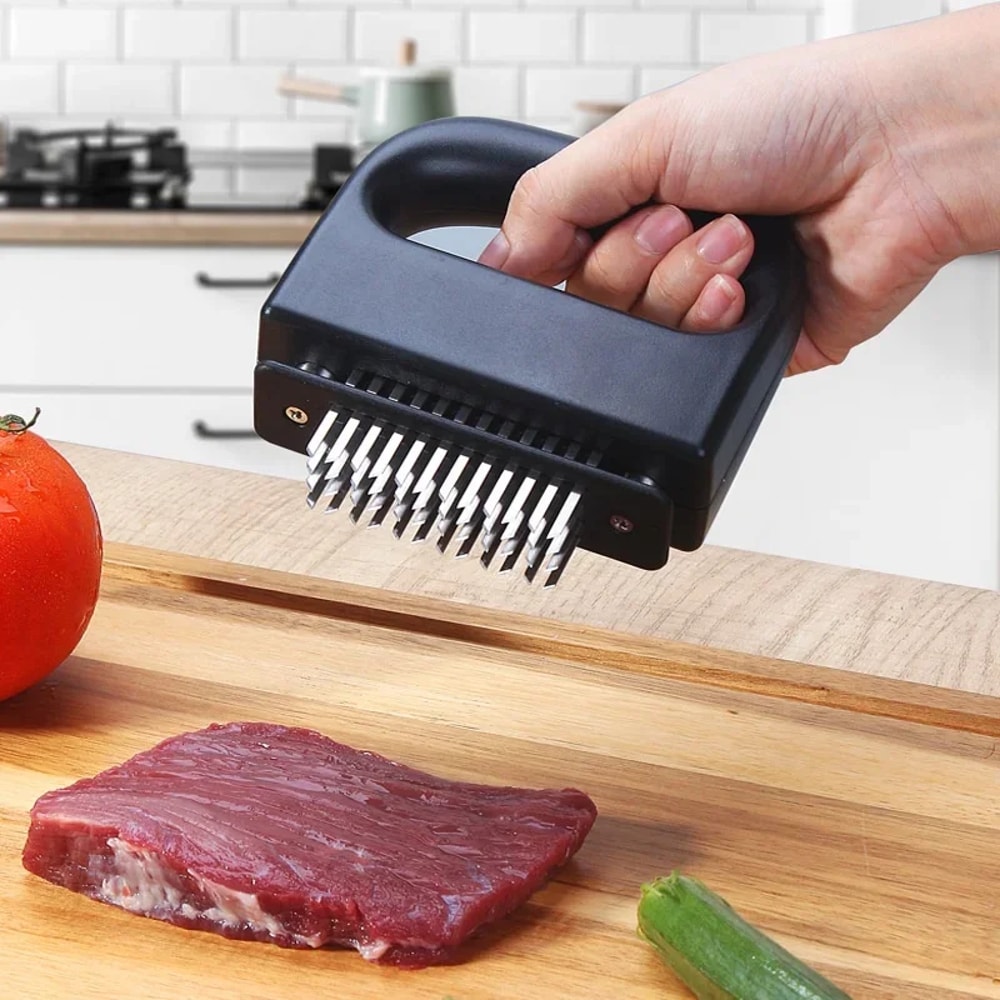 Premium Stainless Steel Steak Tenderizer Meat Tenderizer Tool For Effortless Marinade Infusion 0