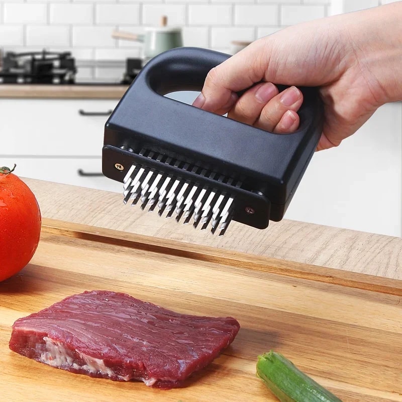 Premium Stainless Steel Steak Tenderizer Meat Tenderizer Tool For Effortless Marinade Infusion 0