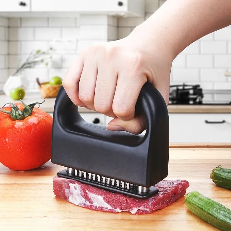 Premium Stainless Steel Steak Tenderizer Meat Tenderizer Tool For Effortless Marinade Infusion 1