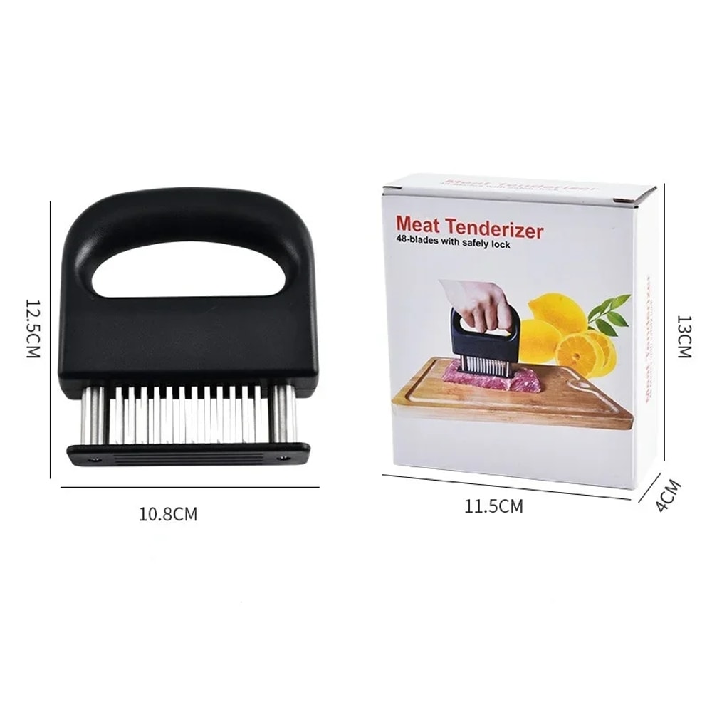 Premium Stainless Steel Steak Tenderizer Meat Tenderizer Tool For Effortless Marinade Infusion 3