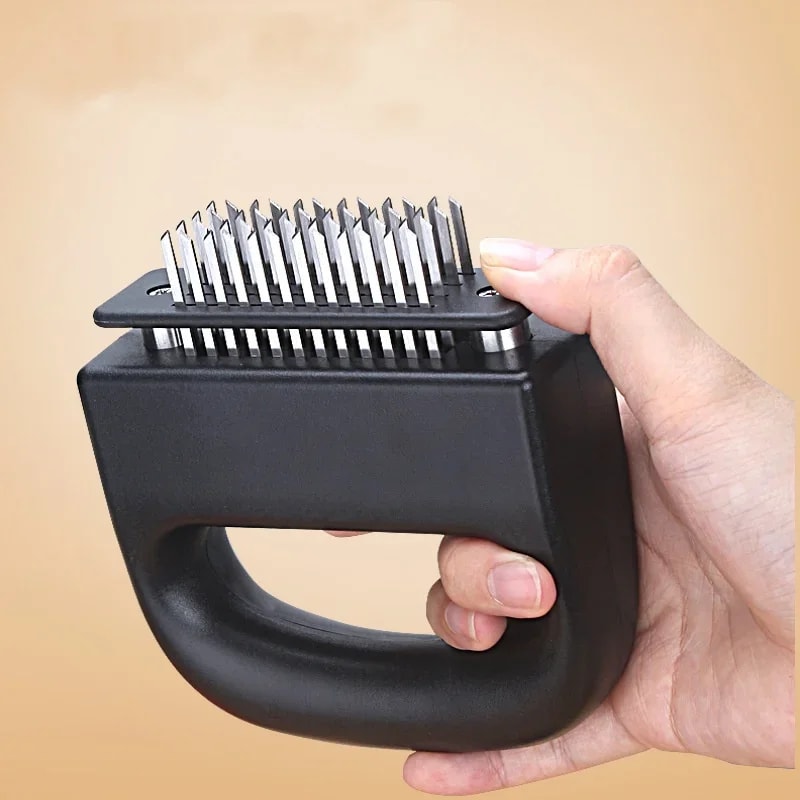 Premium Stainless Steel Steak Tenderizer Meat Tenderizer Tool For Effortless Marinade Infusion 4