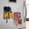 LED Yellow Crane Tower Fridge Magnet With Cherry Blossoms 1