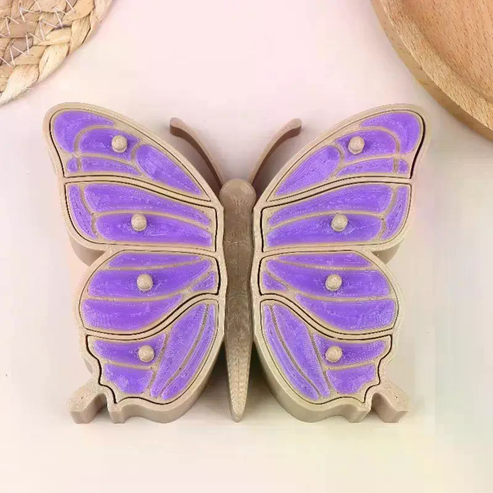 Luxury Multi-Layer Jewelry Box with Large Butterfly Capacity & Desktop Storage