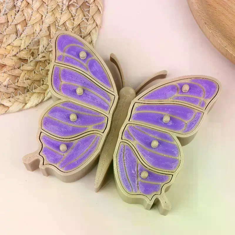 Luxury Multi-Layer Jewelry Box with Large Butterfly Capacity & Desktop Storage