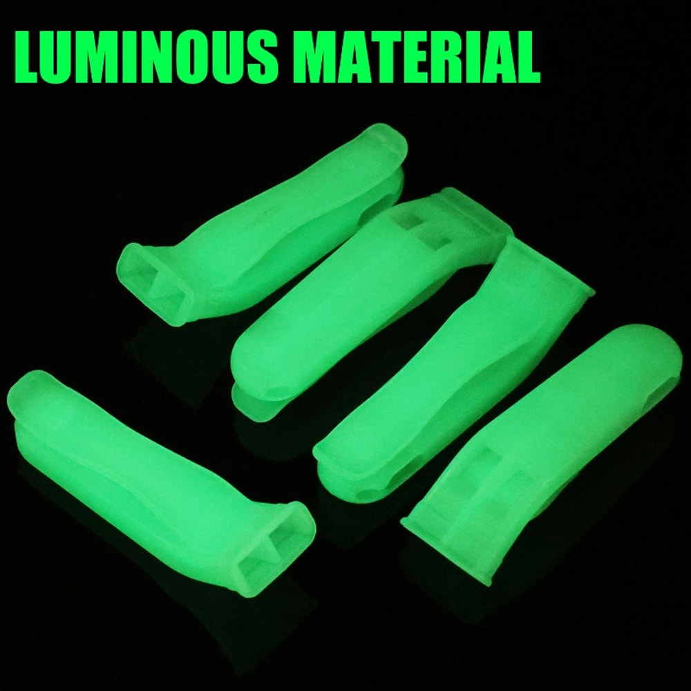 GlowintheDark Survival Whistle With Compass Clip Emergency Outdoor Safety Gear 3