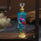 Luxury Peacock Glass Jar Crystal Perfume Bottle – Vintage Decorative Vanity Decor