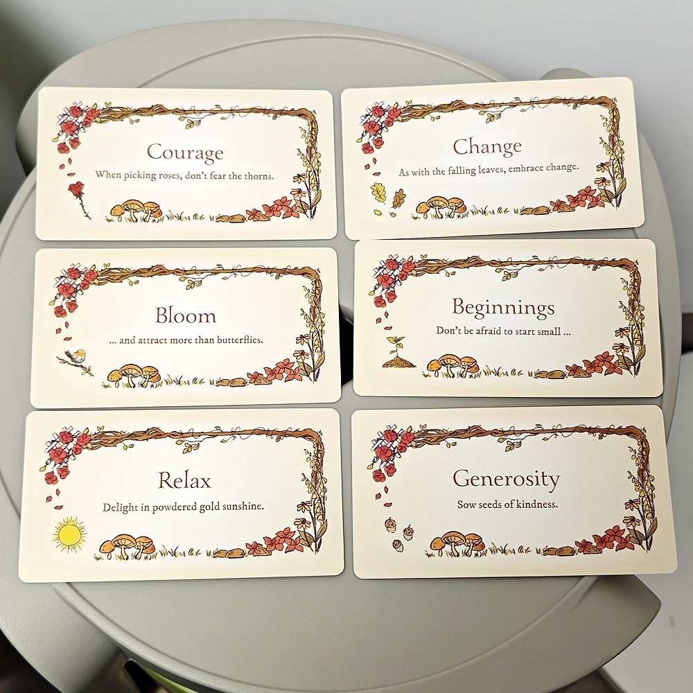 Secret Garden Magic Cards with Inspirational Messages